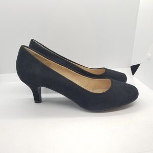 Dream Pairs Women's Luvly Bridal Party Low Heel Pumps - Black Suede - Size 8